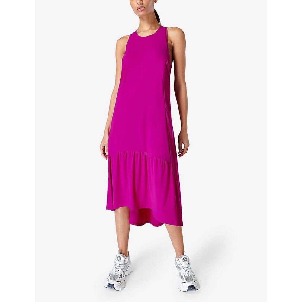 Sweaty Betty Explorer Ace Midi Dress Racerback Purple Pink Athletic Medium - Picture 15 of 15